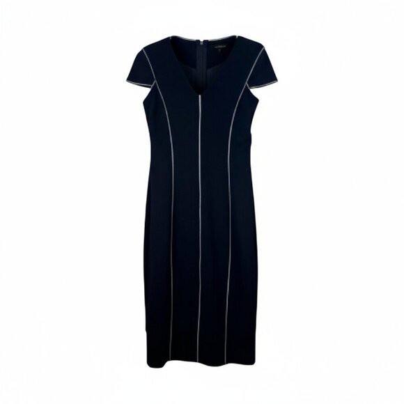 Isabel De Pedro Black White Stitch Dress NWT Size 6 - Picture 15 of 15